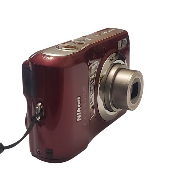 Nikon COOLPIX Red Digital Camera w/ Case – 10MP - Picture 7 of 16